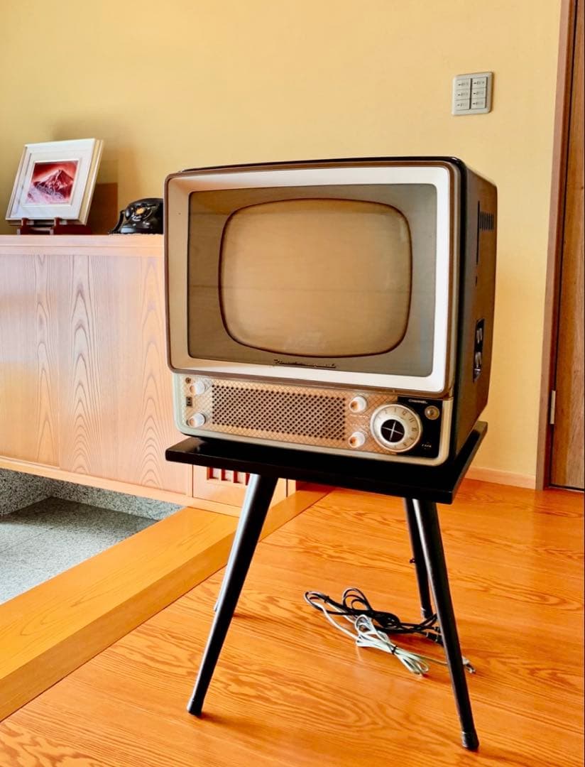 整備済み(地デジ対応) ナショナル ブラウン管テレビ 白黒テレビ 昭和レトロ