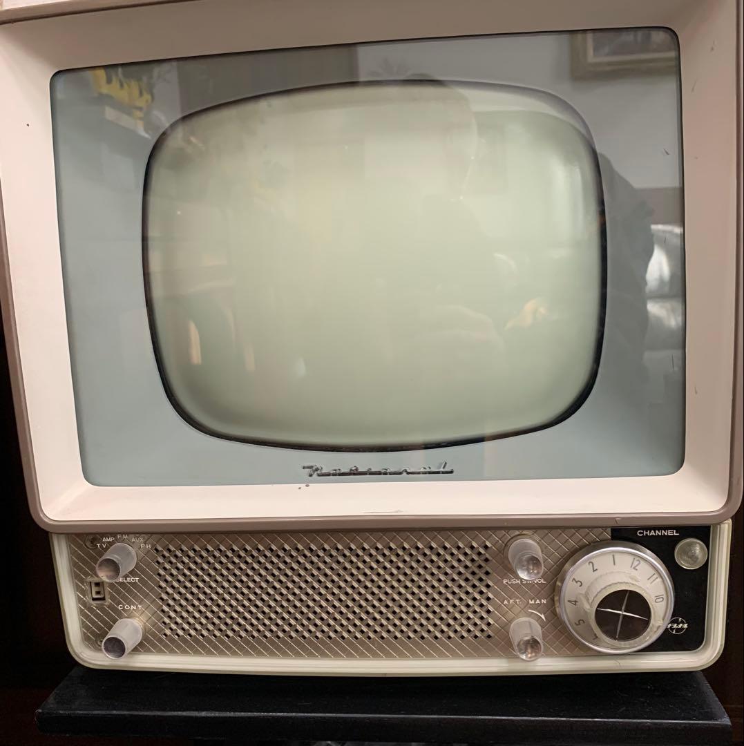 整備済み(地デジ対応) ナショナル ブラウン管テレビ 白黒テレビ 昭和レトロ