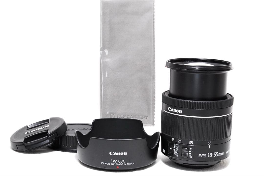 Canon EF-S 18-55mm IS STM 手ぶれ補正 ✨純正フード