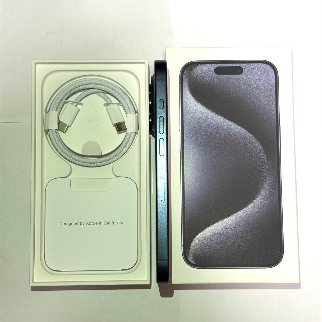 最終値下 iPhone 15 pro 256gb ブルーチタニウム SIMフリー