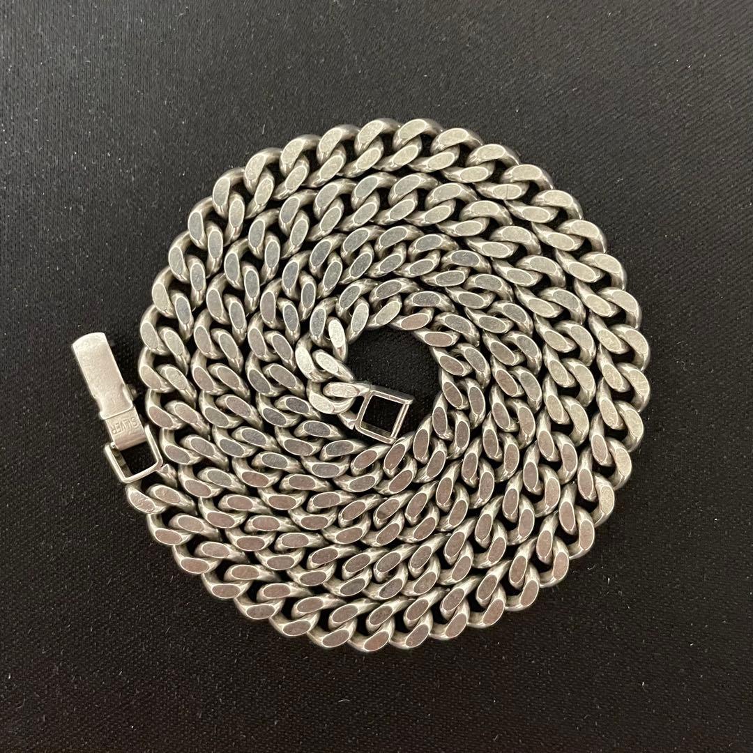 シルバー925 喜平 2面 ネックレス Karlas ネックレス シルバー925 喜平チェーン アクセサリー 2面カット