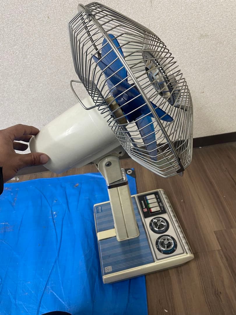 ナショナル F-30PIE 青 扇風機　※ジャンク