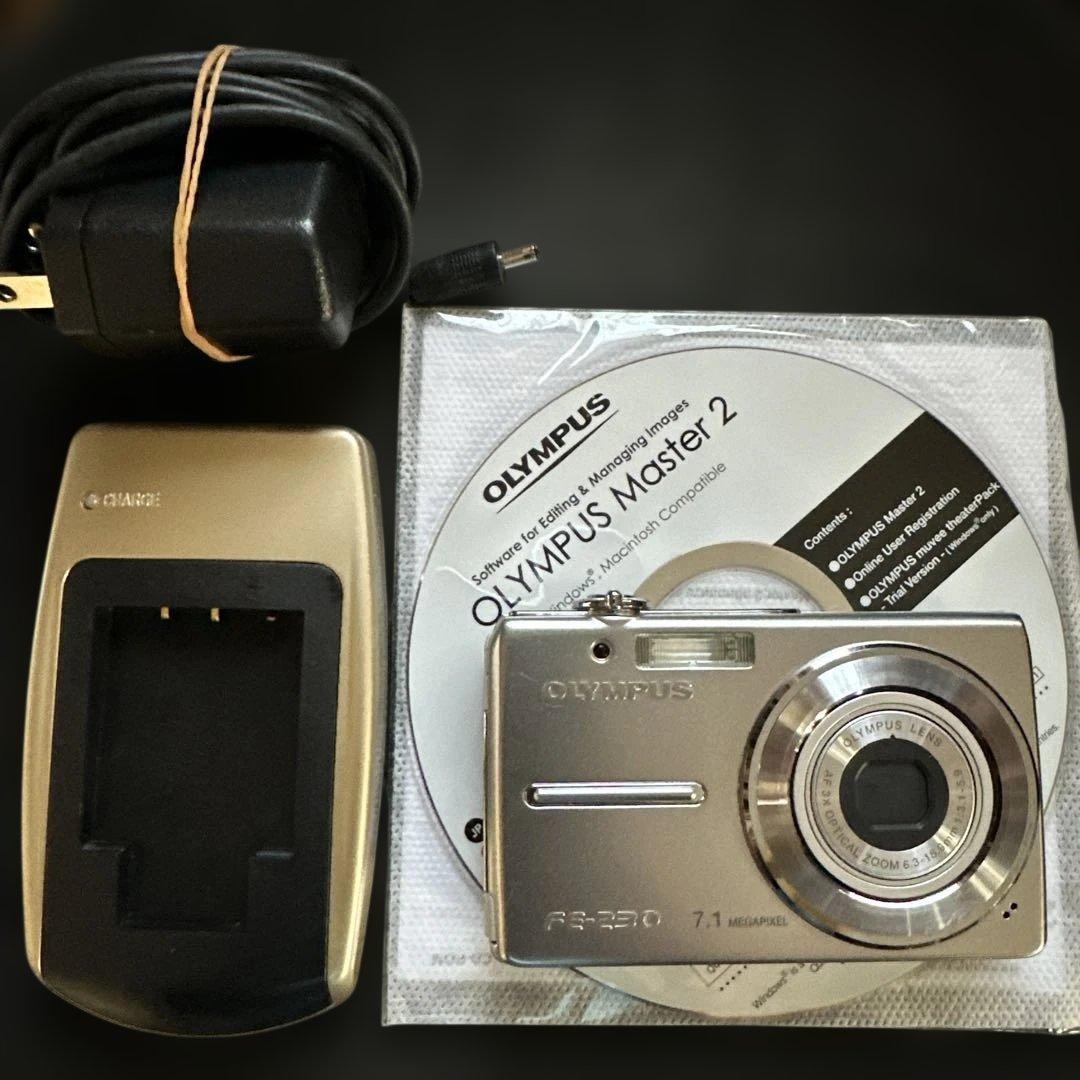 OLYMPUS デジタルカメラ FE-230 本体、社外充電器(電池無し) - メルカリ