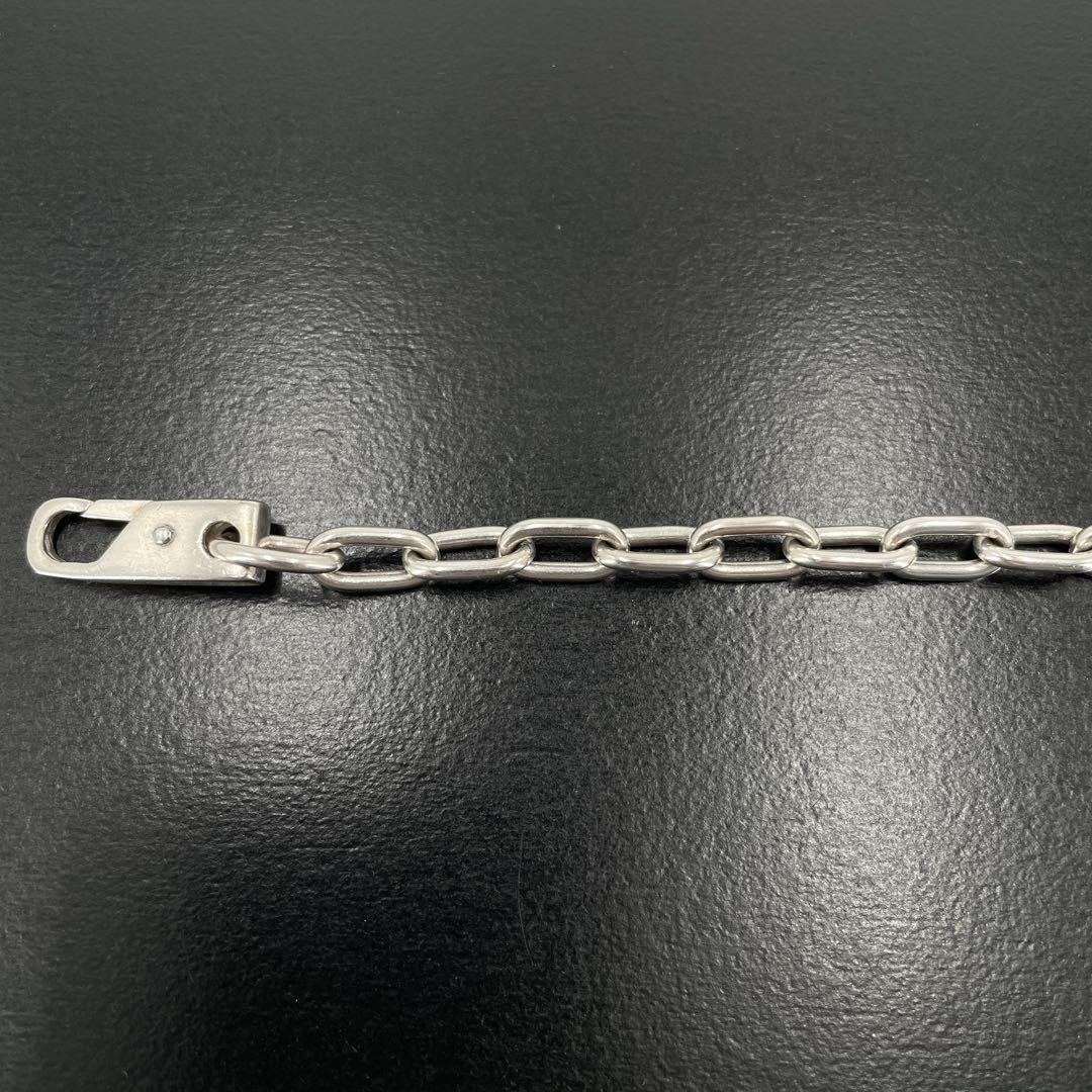 オールドグッチ IDプレート オーバルチェーン ブレスレット シルバー y2k