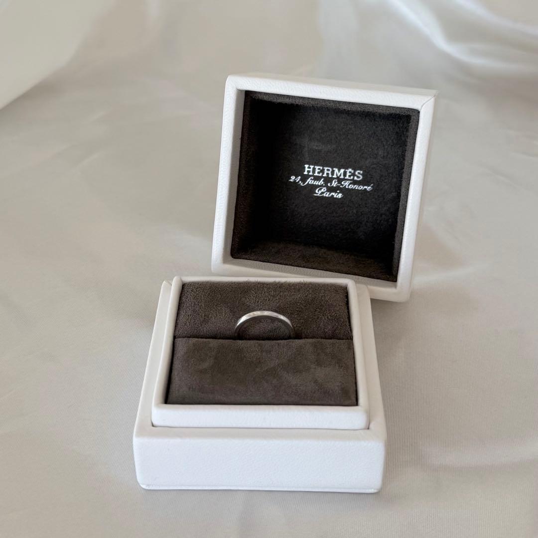 【附属品完備】HERMES ウェディングリング 《フィル・カレ》 PM 47号