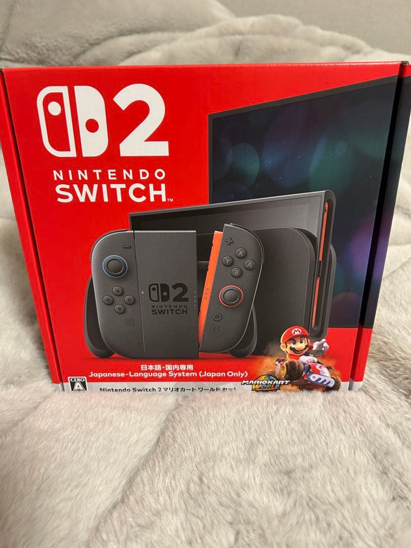Nintendo Switch2 マリオカートワールドセット　メーカー保証書付き Amazon.co.jp: Nintendo Switch 2(日本語・国内専用) マリオカート