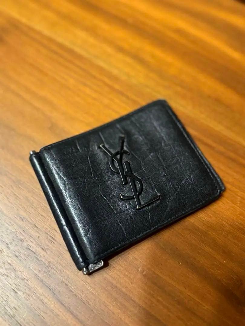 美品Saint Laurent YSL マネークリップ　サンローラン SAINT LAURENT サンローラン マネークリップ BILL CLIP WALLET 財布