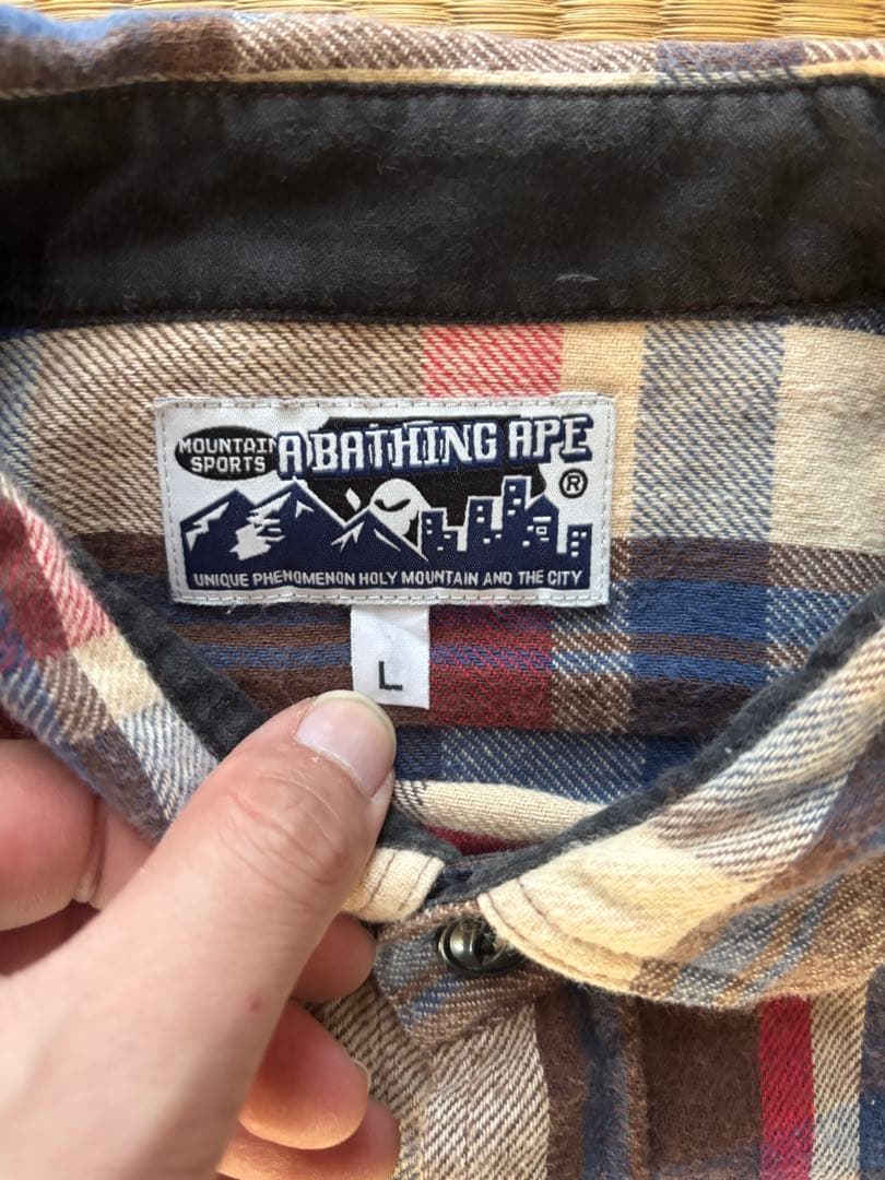 A BATHING APE ネルシャツ ラブジェネ 木村拓哉 - メルカリ