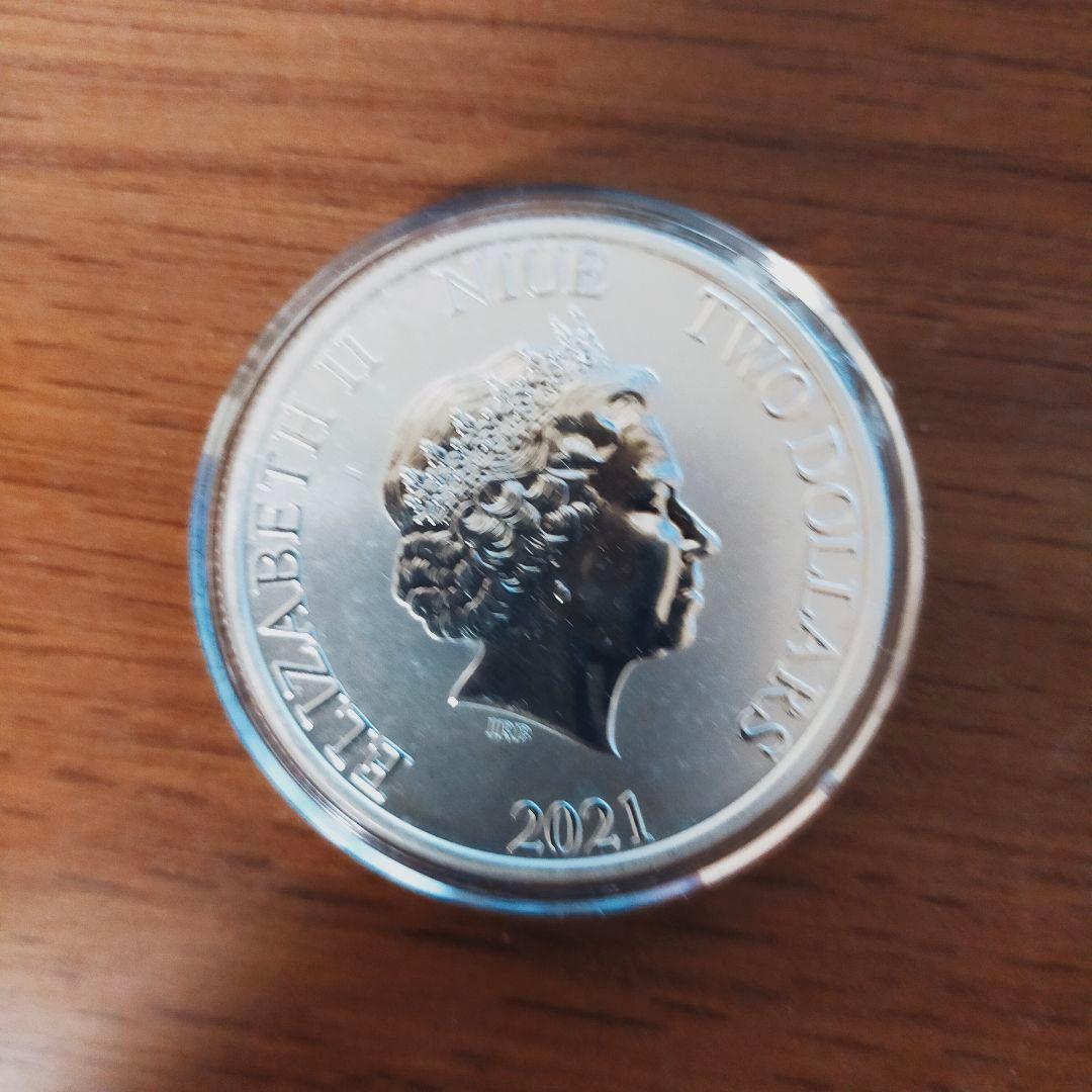 2021年 ニウエ タク・タイマイ（ウミガメ）銀貨 1オンス クリアケース