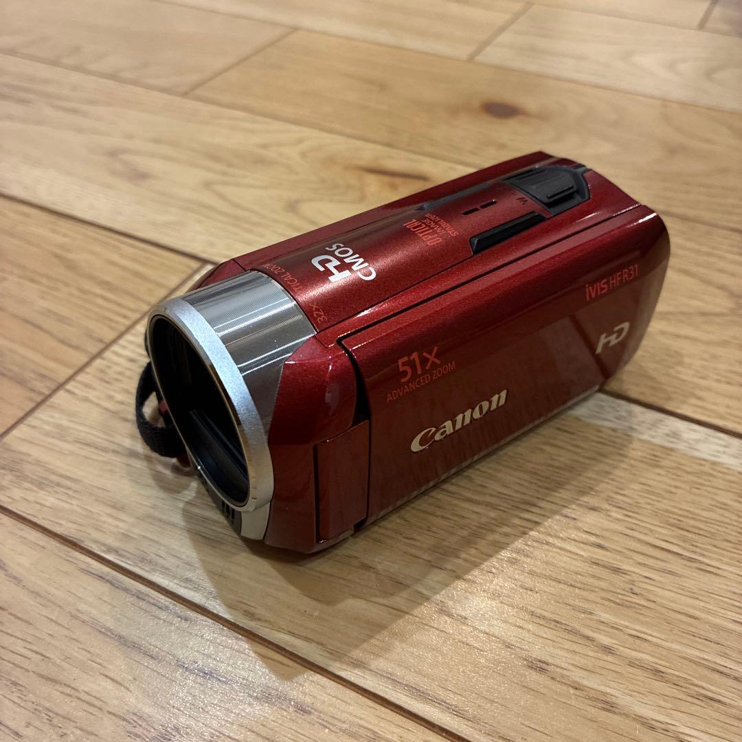 Canon iVIS HF R31 レッド Canon Digital Camcorder iVIS HF R31 Red 32X Zoom Full Flat Touch