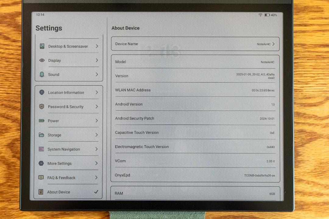 BOOX NoteAir4C グリーンケースセット＋替芯未使用