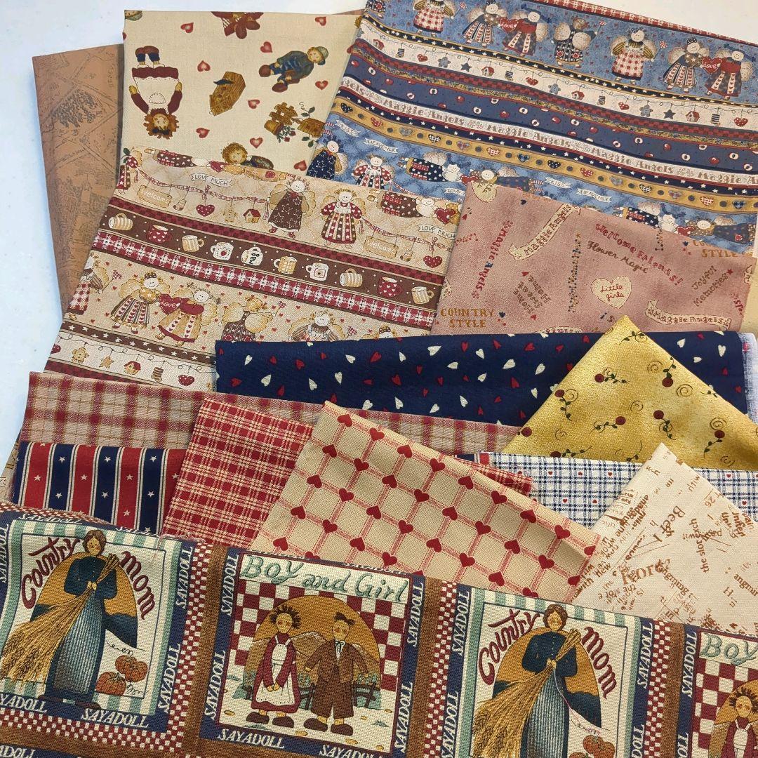 希少マギーエンジェル生地 ルシアン USAコットン他 カントリー生地