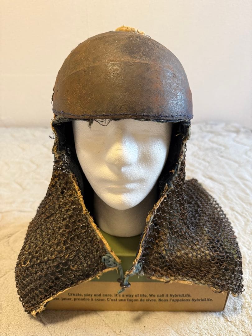 ⭕️ 江戸時代 鎖帷子 【鉢金付き鎖頭巾】 幕末 新撰組 忠臣蔵 ➀