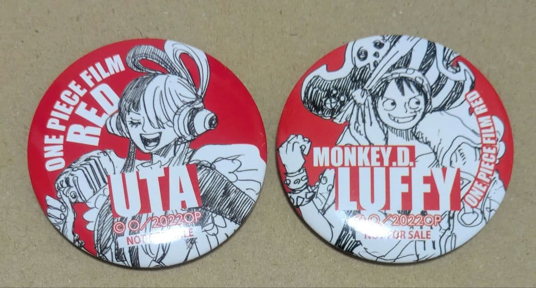 ワンピースフィルムレッド セブンイレブン限定オリジナル缶バッジ