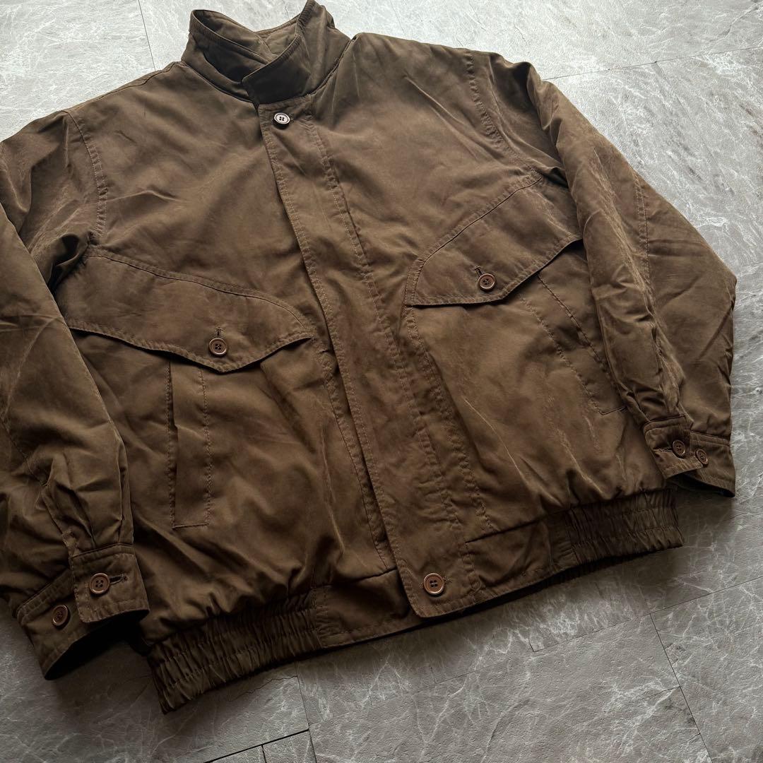 TLANCE PORT 短丈 スエードレザー スウィングトップ ハリントン 中綿