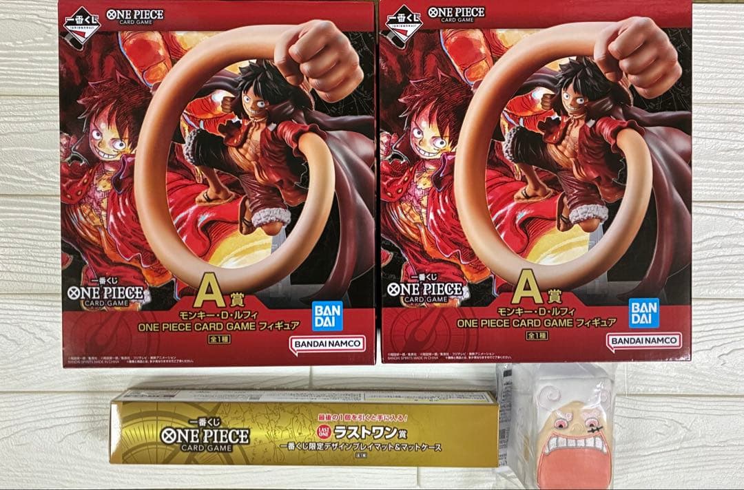 一番くじ A賞 ルフィ ラストワン賞 デザインプレイマット＆マット