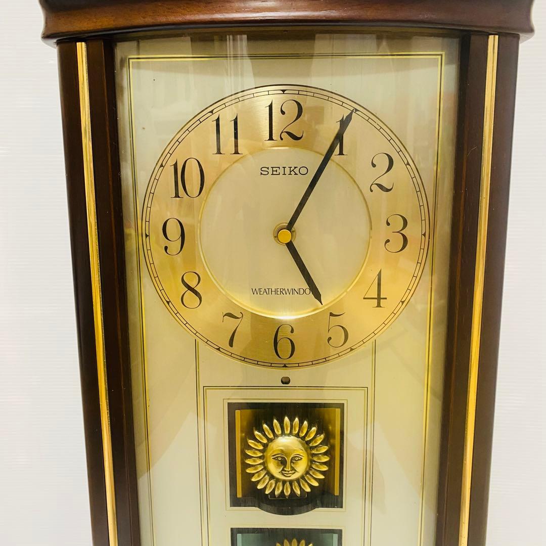 SEIKO からくり時計 天気予報 天候 RE516B ウェザーウィンドウ - メルカリ