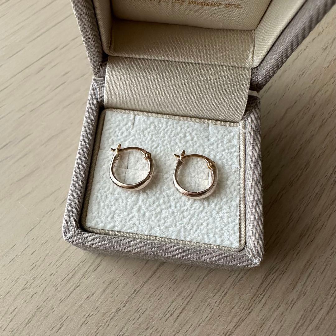 ete エテ K10MPG フープ ピアス ミストピンクゴールド - メルカリ