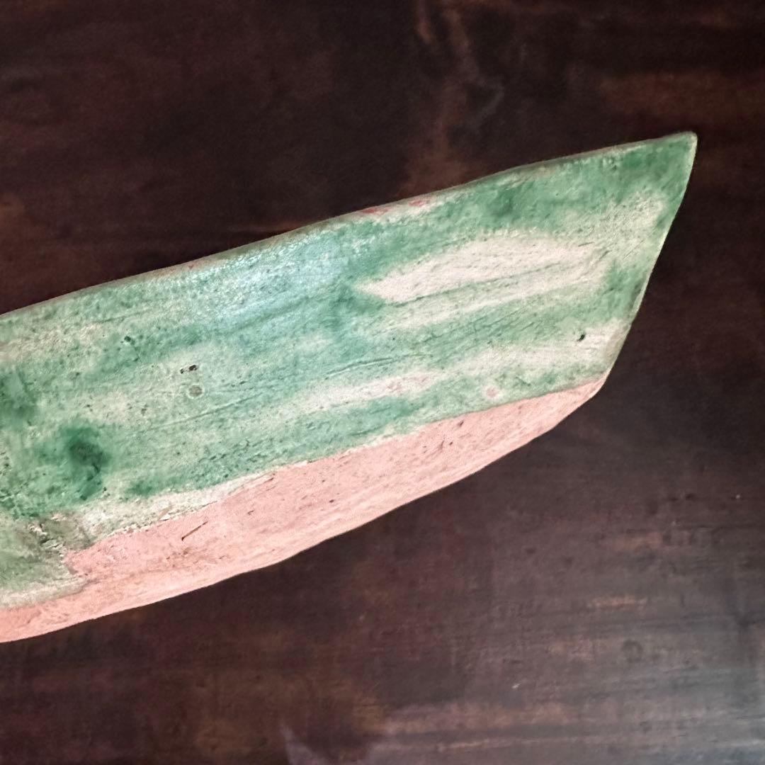 希少 遼代 三彩八角盤 清朝期 粉彩花の図 輪花台皿 中国古玩 中国美術