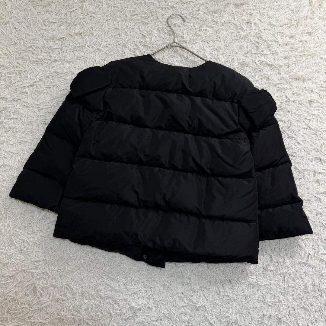 17125✨レッドヴァレンティノ 38 M リボン ダウンジャケット ブラック