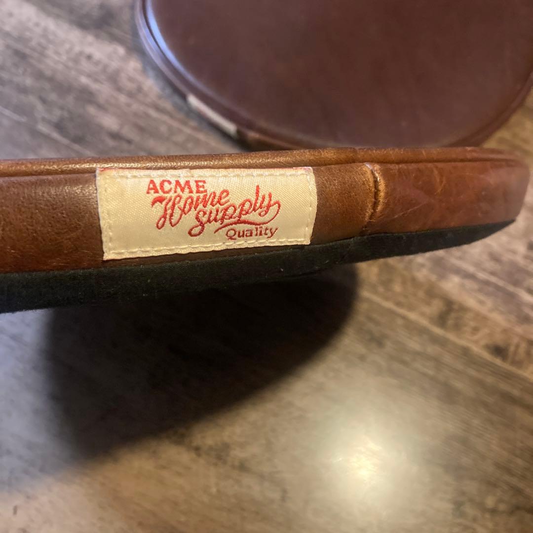 ACME アクメファニチャー 本革レザー シートクッション ☆2個セット