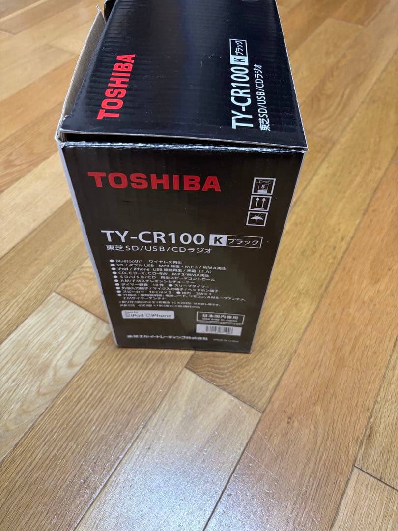 【新品】TOSHIBA TY-CR100 CD/SD/USBプレーヤー　箱付き