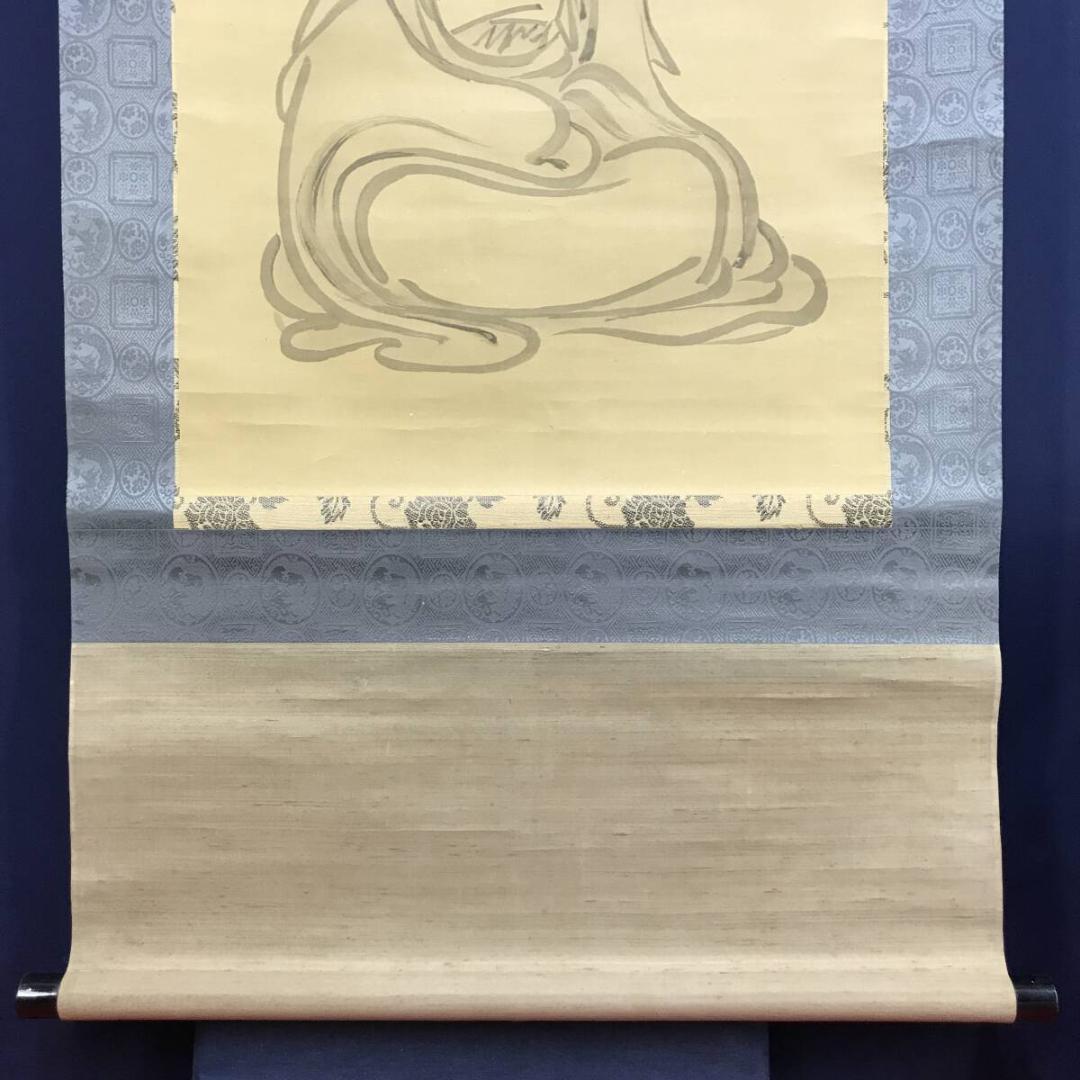 複製/京極高徳夫人芳春/丸亀藩/達磨図/工芸品/人物図/掛軸☆宝船☆AH