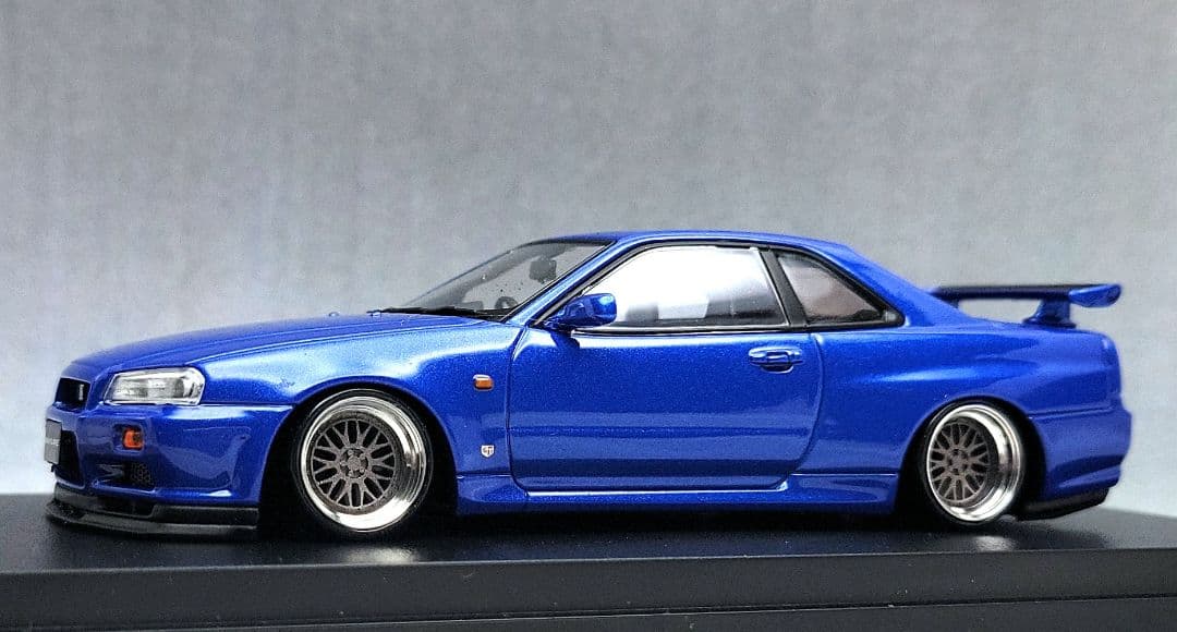 1/43 スカイライン改 R34 GT-R BBS-LM アルミ製 深リム - メルカリ