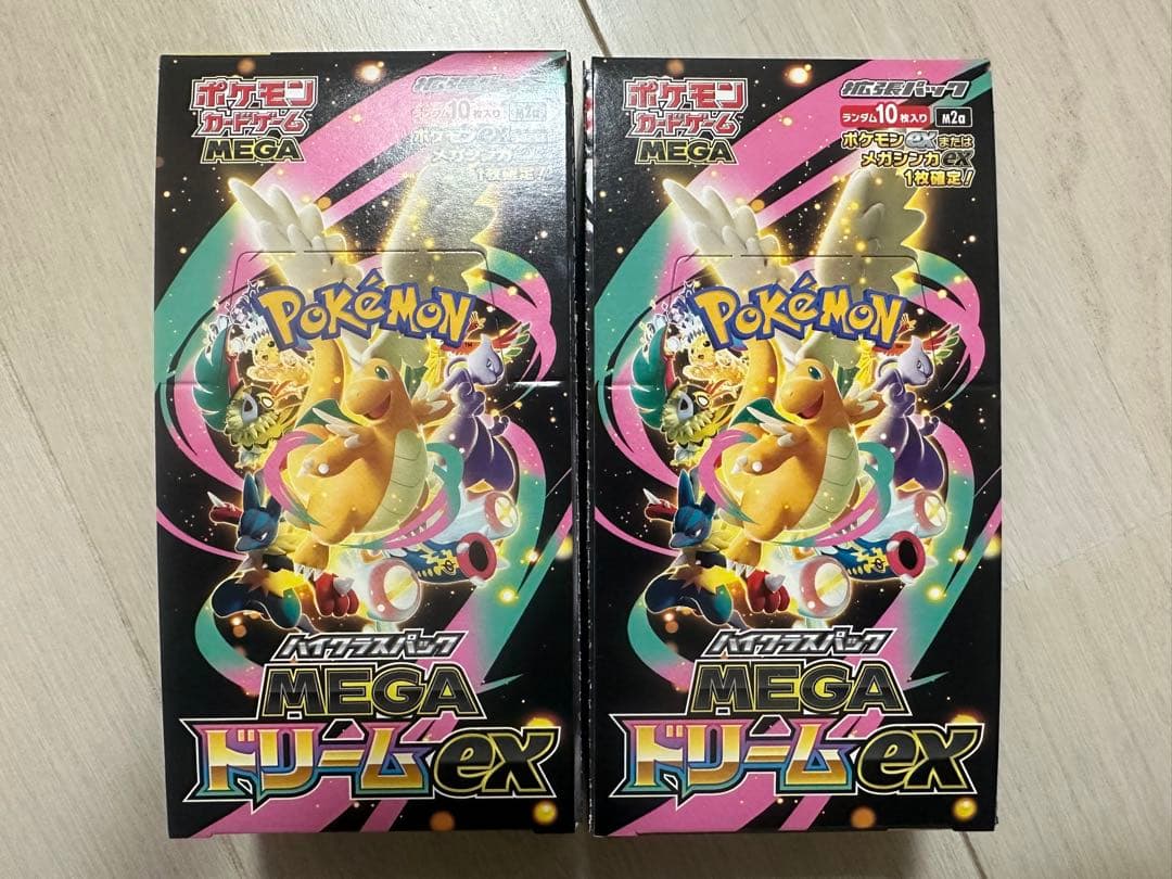 ポケモンカードゲーム MEGA ドリームEX 2箱 シュリンクなし ペリペリ