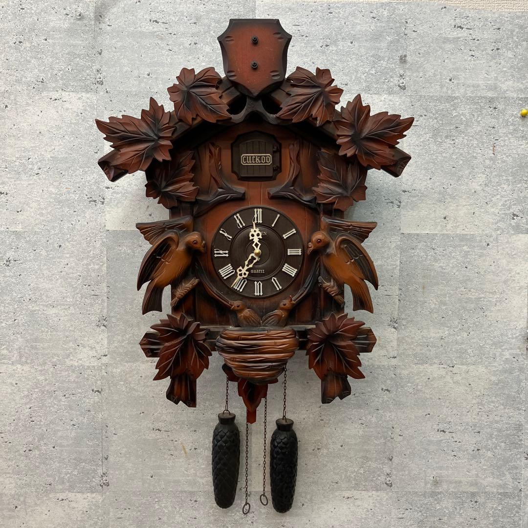 ジャンク品 シチズン CITIZEN クオーツ 鳩時計 振り子時計 掛時計