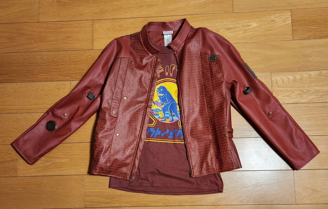 スター・ロード ジャケット Tシャツ ガーディアンズ・オブ・ギャラクシー スターロード Tシャツ ガーディアンズオブギャラクシーリミックス仕様