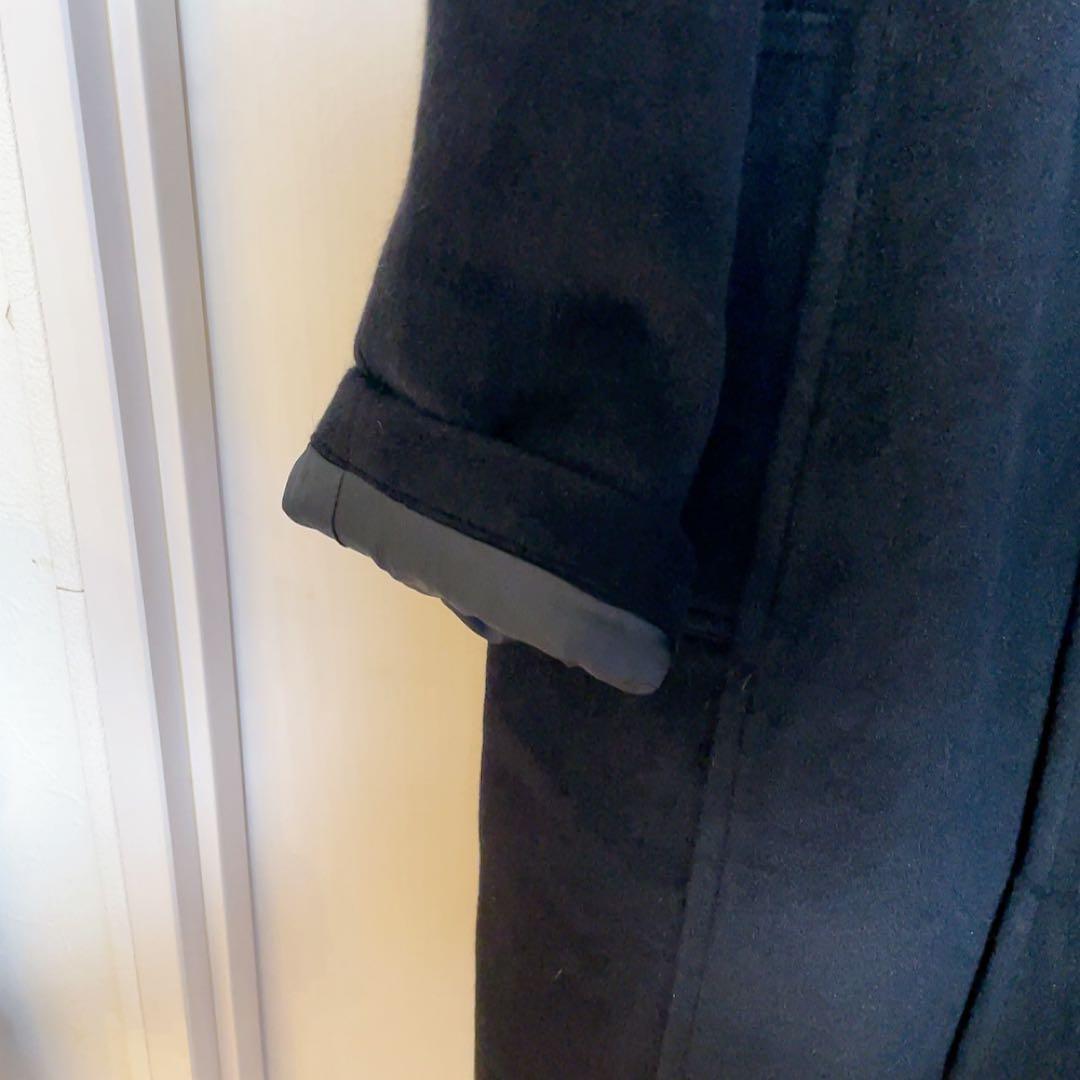 美品 I.D.D DURBAN 高級 スーパーアンゴラ 黒 チェスターコート L