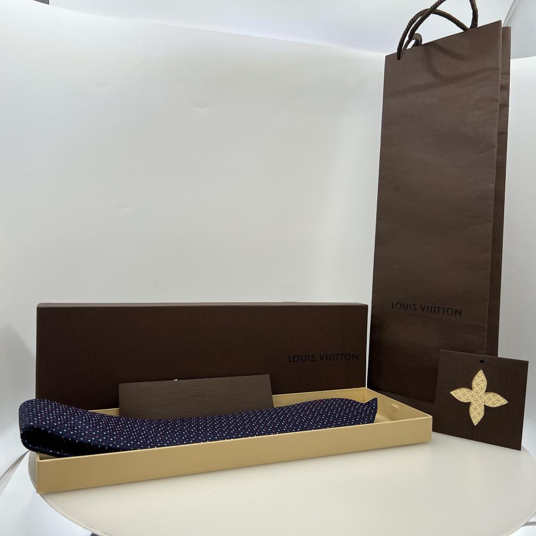 美品】 Louis Vuitton ルイ・ヴィトン ネクタイ 箱 袋 付き | Shop at