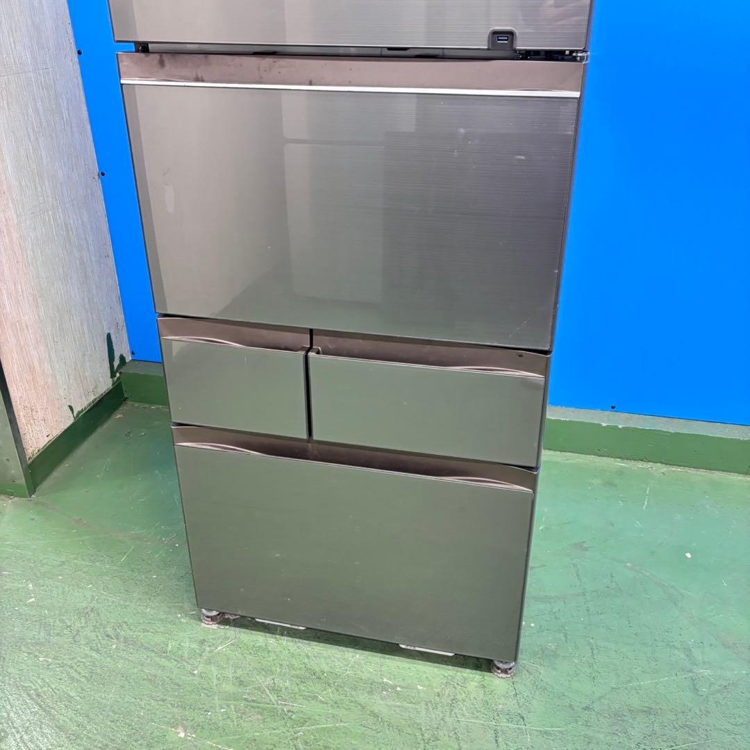 671東芝大型冷蔵庫　500L強　スリム　自動製氷　USB 右開き　小型　家庭用