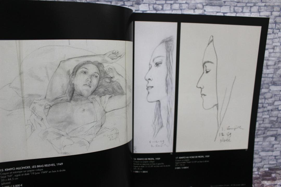 藤田嗣治 君代コレクションオークションカタログ - メルカリ