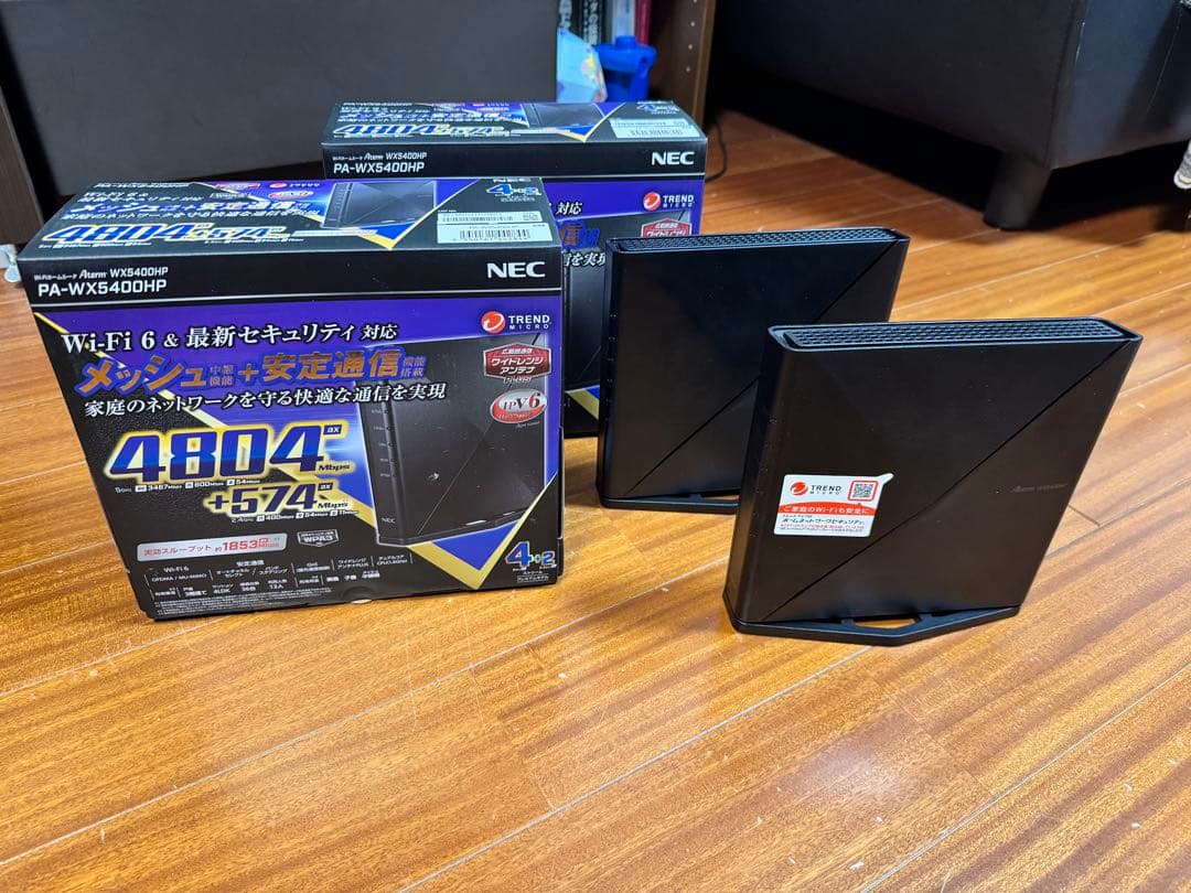 【2台セット】NEC Aterm PA-WX5400HP【美品】 Amazon.co.jp: NEC Wi-Fi PA-WX5400HP 無線LANルータ dual_band Aterm