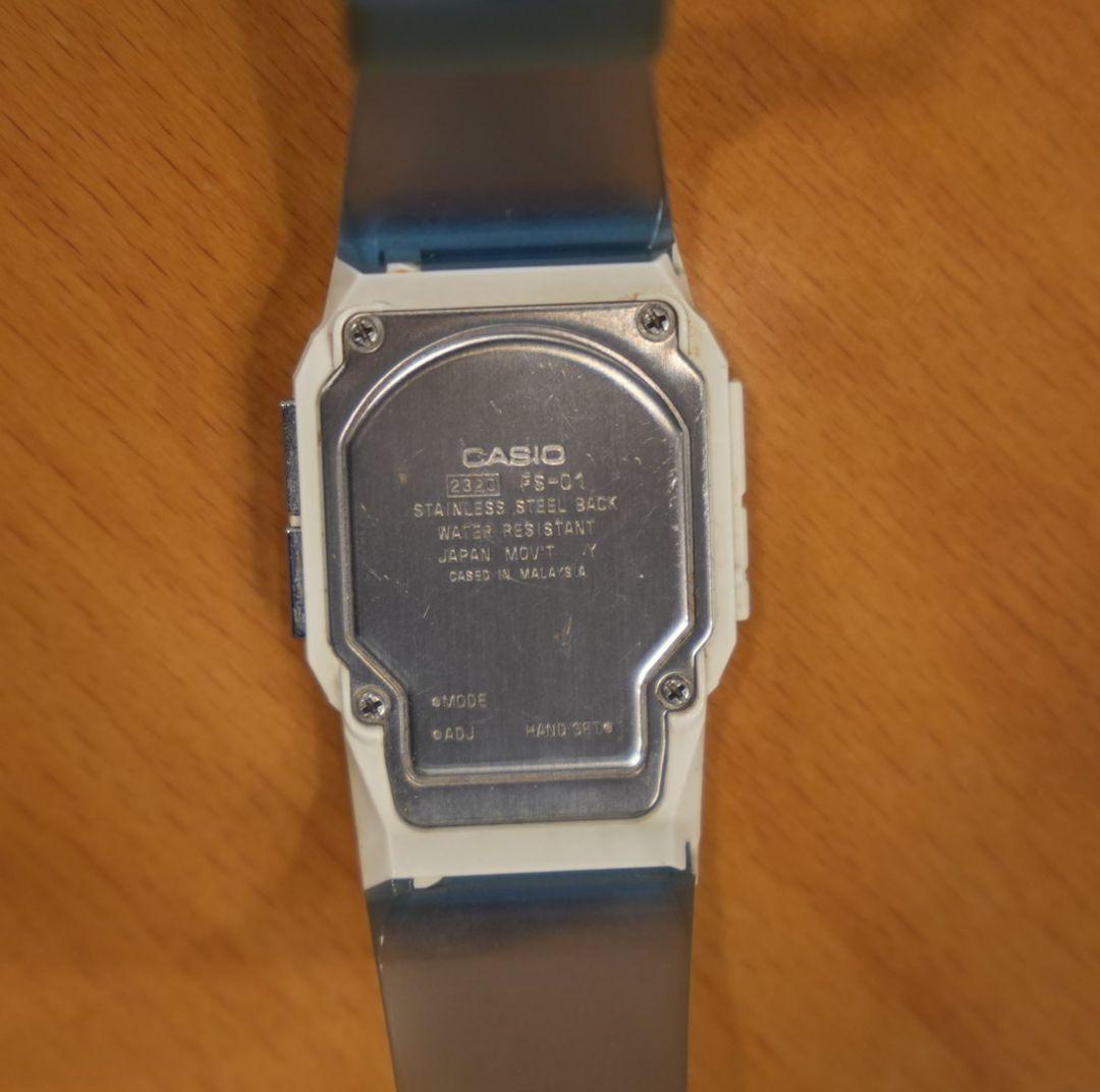 カシオ フィルムウォッチ ペラ ブルーベルト デジアナ - メルカリ