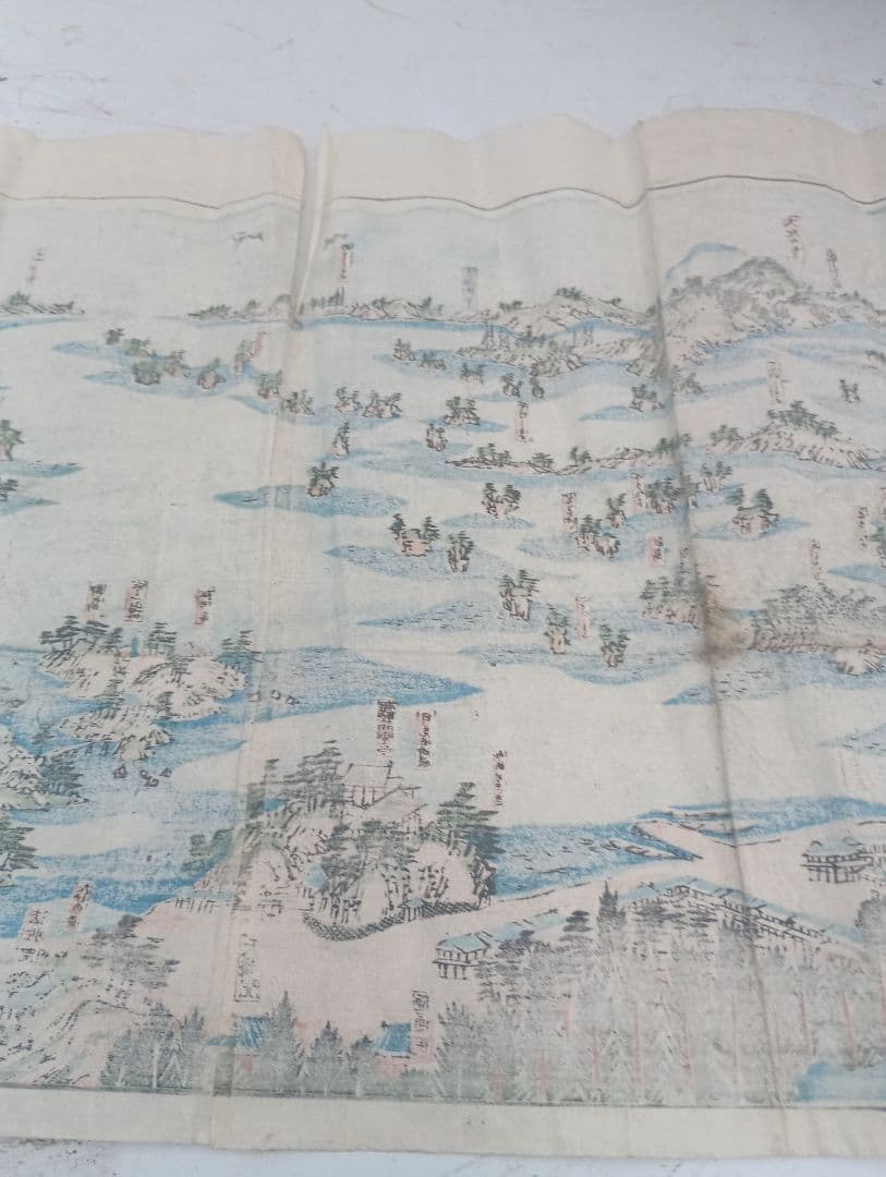 2029）奥州松島鹽竈全図 木版 古地図 古文書 江戸？ 明治？ 古地図