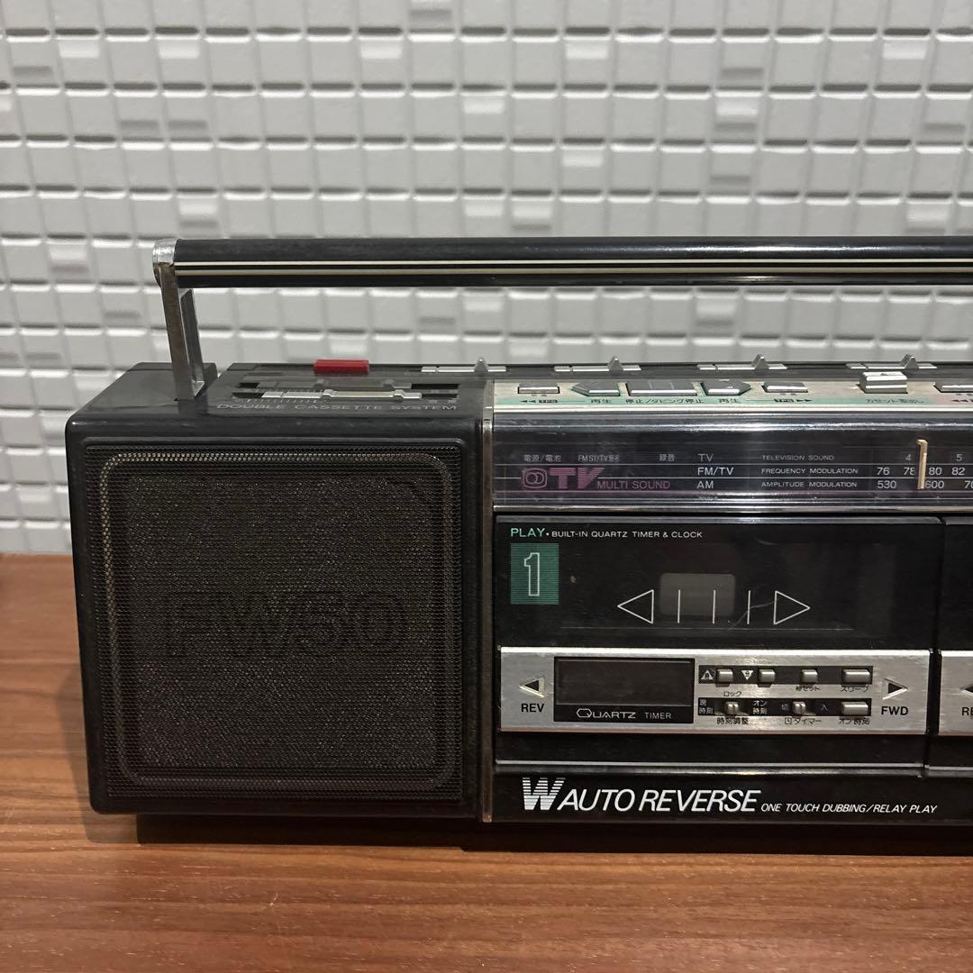 National ラブコール RX-FW50 ブラック レトロ ラジカセ