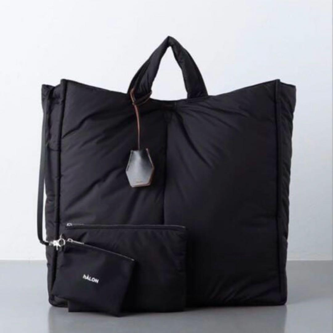 美品 アーロン hALON パディング ビッグトートバッグ - メルカリ