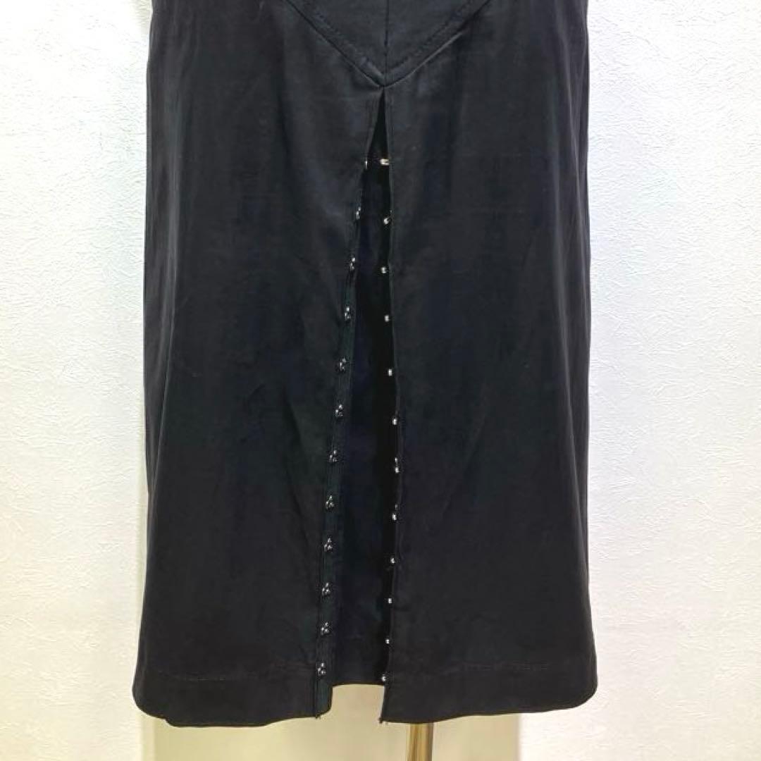 MIU MIU 黒 タイト フレアスカート ミモレ丈 前後ホック イタリア製