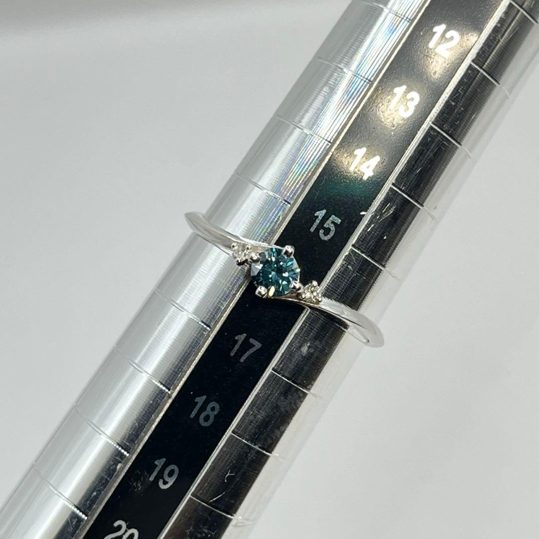 ハル様専用年末年始特別価格185.ブルーダイヤモンド ダイヤモンド pt