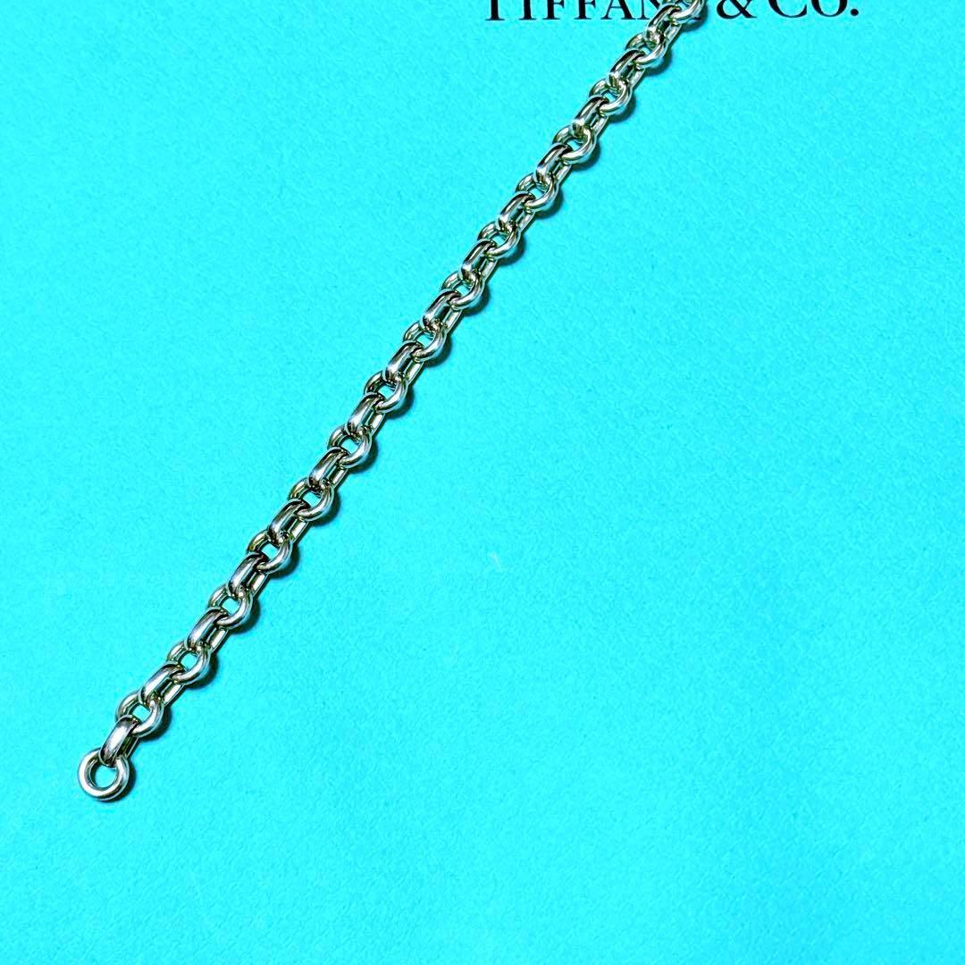 【美品】22.5cm ティファニー ドーナツチェーン ブレスレット SV925