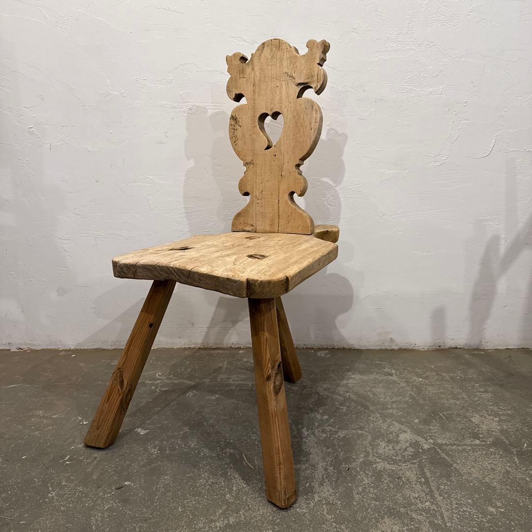 アンティーク　チェア　剥離　フランス　飾り椅子 1ad4e0c8ea5f4939e2d581a602f751