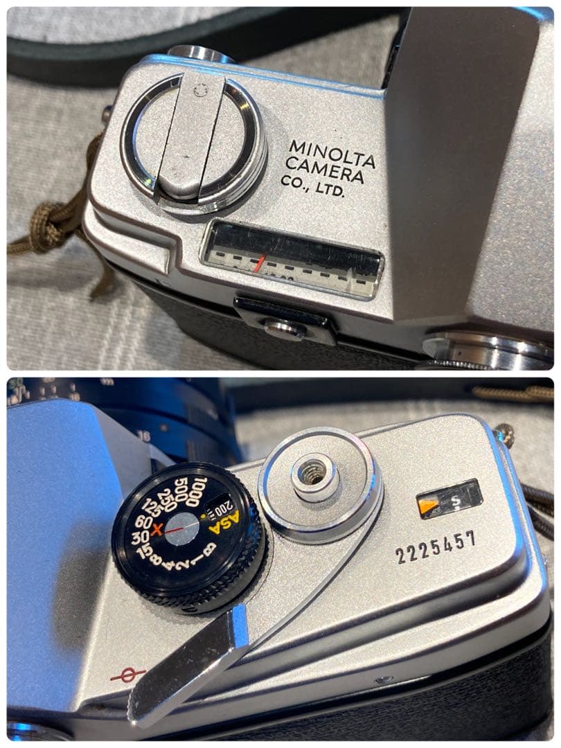 ★希少美品★minolta sr-7/緑のロッコールf1.8★完動品＊初期保証付