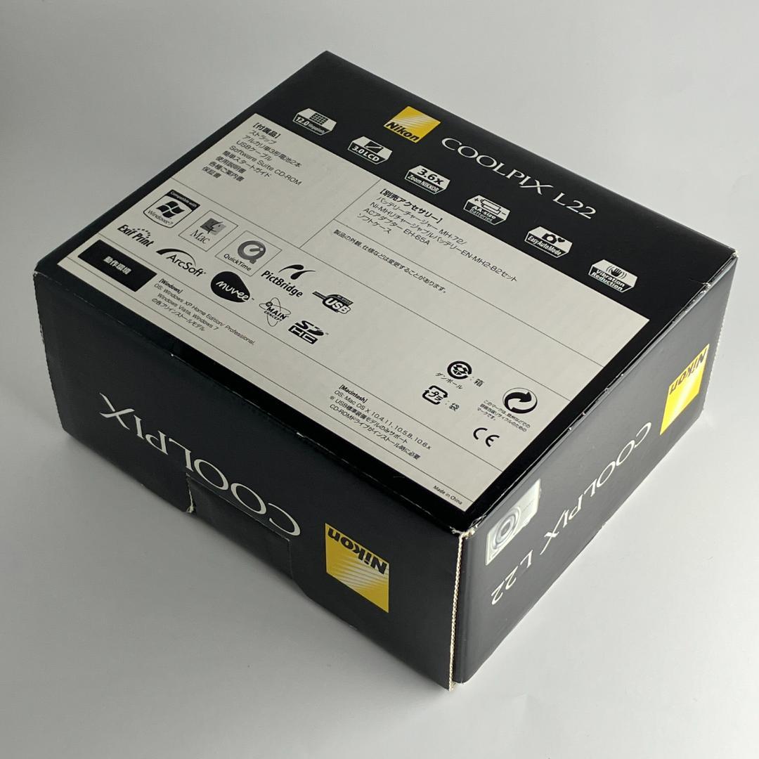 【極美品 動作確認済み】Nikon COOLPIX L22 コンパクトデジカメ