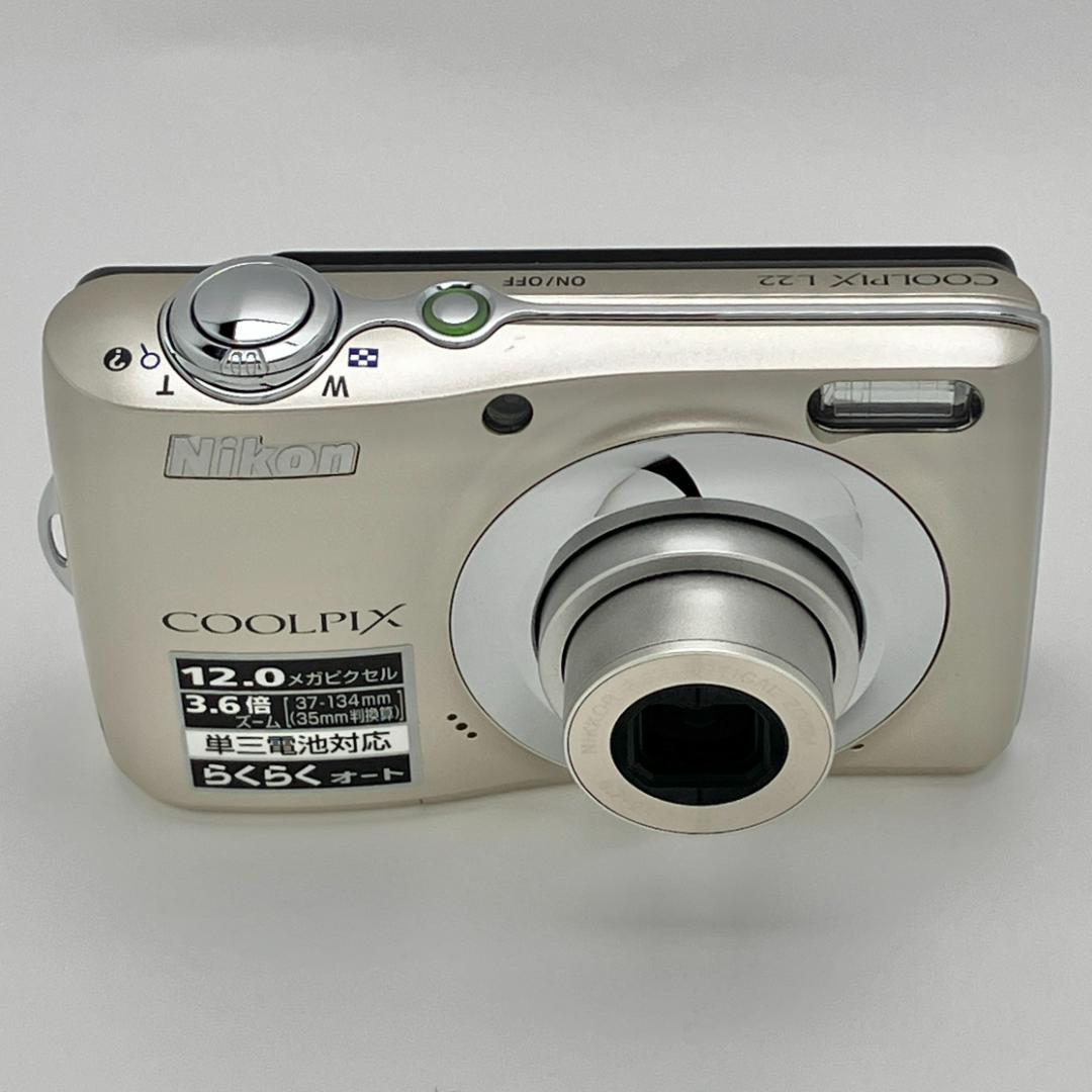 【極美品 動作確認済み】Nikon COOLPIX L22 コンパクトデジカメ