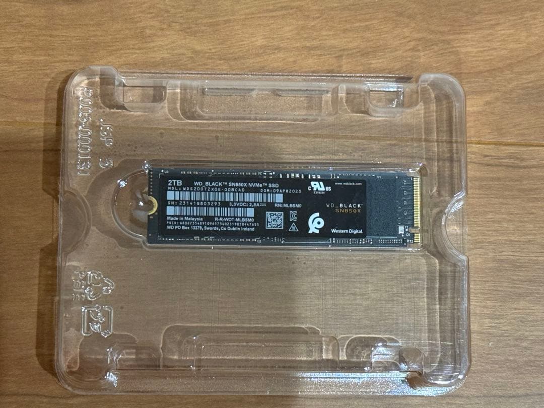 内蔵型SSD WD_BLACK SN850X 2TB SSD