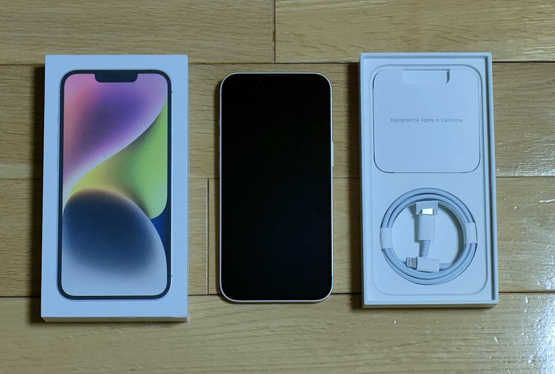 k*n様 美品 iPhone14 スターライト SIMフリー 128GB 利用制