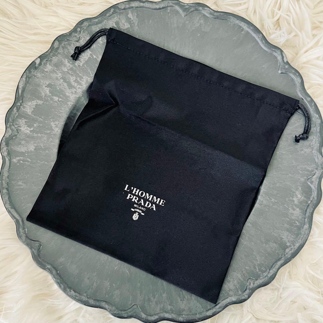 新品】PRADA ブラック 巾着袋 大中小 3点セット【ノベルティ】【箱付き